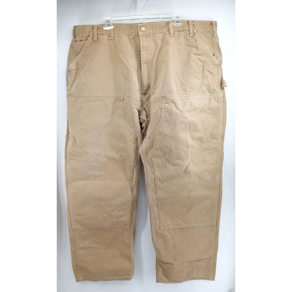 Vintage Carhartt Double Knee Distressed B01 BRN Duck Pants‎ 46x30 Made in USA